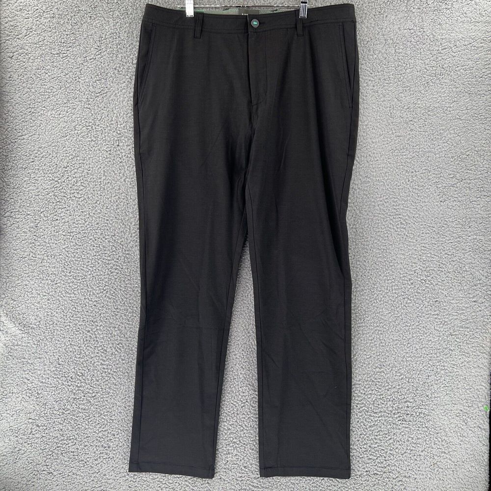 Linksoul Golf Pants Mens 38R (40x32) Black Stretch Straight Leg $110 MSRP NWT